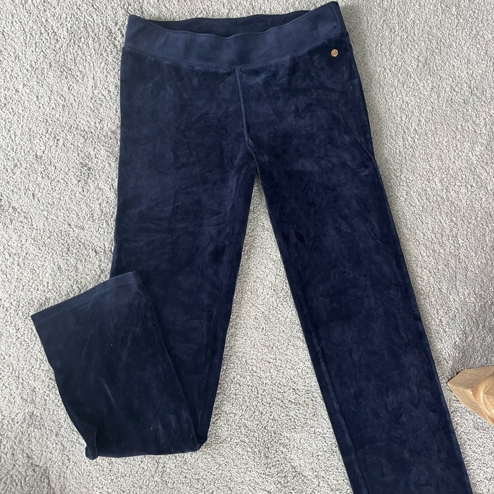 Lily Pulitzer Navy Velvet Pants Size M